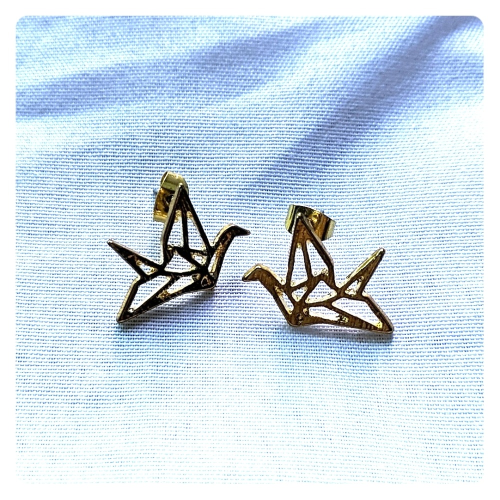 Crane earrings